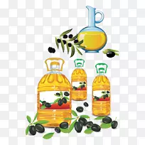 烹饪油瓶夹艺术.橄榄油