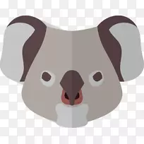 考拉犬-棕色卡通考拉