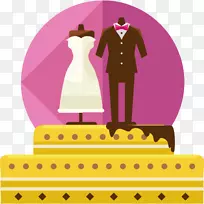 结婚蛋糕生日蛋糕天使食品蛋糕可伸缩图形-美丽的婚礼蛋糕