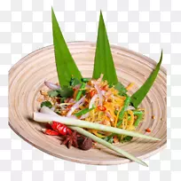 青木瓜沙拉泰国菜泰国沙拉海鲜泰国青木瓜沙拉