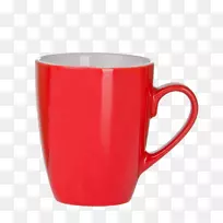 咖啡杯卡布奇诺咖啡杯红杯