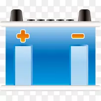 蓄电池充电器车充电电池蓝色电池