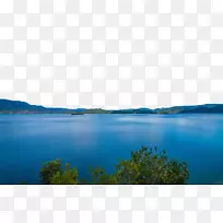 水资源湖天空壁纸-泸沽湖里格比半岛