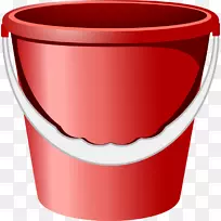水桶清洗图标-红色水桶