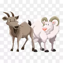 山羊免版税图插图.山羊绵羊材料