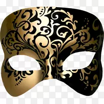 威尼斯面具化妆舞会狂欢节金属面具图案