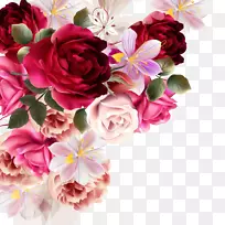 花束玫瑰画-美丽的花卉材料画厂