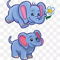 霍顿大象动画剪贴画-快乐大象