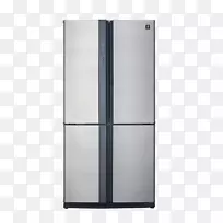 冰箱-钛，空气，银，门冰箱