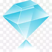 蓝色立方体几何图形砖-蓝砖材料
