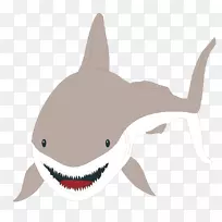 大白鲨牛鲨剪贴画-虎鲨载体材料