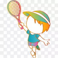 网球设计师剪辑艺术-男孩网球