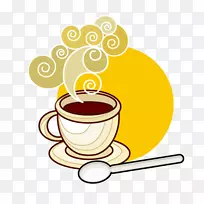 咖啡杯咖啡早餐-咖啡，杯子