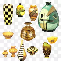 陶瓷花瓶下载-黄陶花瓶