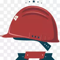 马术头盔，硬帽-红色头盔