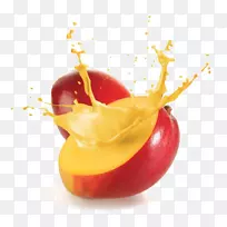 果汁奶昔水果芒果-苹果汁