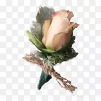 花园玫瑰，花卉设计，郁金香花-郁金香婚礼胸花