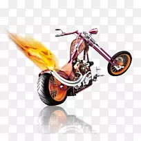 摩托车自行车火焰摩托车