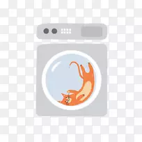 猫洗衣机-洗衣机里的猫