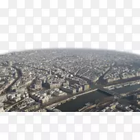 埃菲尔铁塔城市-巴黎俯瞰PNG图