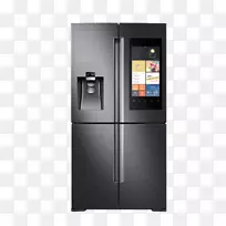 互联网冰箱三星家用电器-黑色智能无线控制冰箱