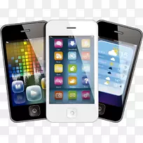 iPhone 5三星银河S7智能手机销售Android-三款智能手机