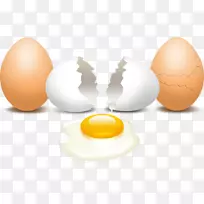 早餐蛋壳蛋黄蛋
