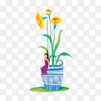 花卉设计菊花剪贴画-菊花