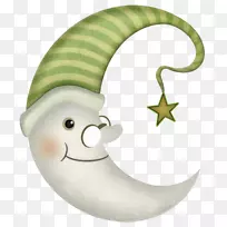 月画卡通-月亮