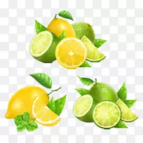 果汁柠檬橘子柚子新鲜柠檬