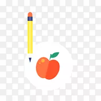 铅笔剪贴画-苹果铅笔