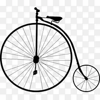 自行车小钱自行车剪贴画历史-大轮胎剪贴画