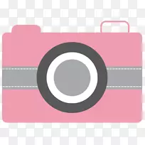 免费内容剪贴画-粉色相机剪贴画
