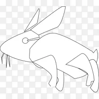 兔线艺术白画兔线艺术