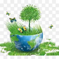 地球环境保护，节能，自然环境.绿色地球
