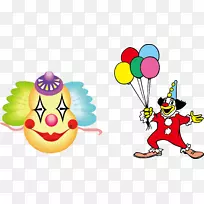 小丑气球马戏团卡通小丑