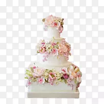 婚礼蛋糕-牡丹花蛋糕