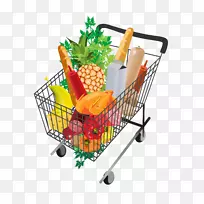 超市购物车杂货店-超市购物车图