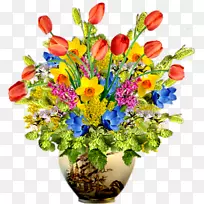 郁金香花瓶-郁金香盆栽