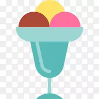冰淇淋锥汉堡夹艺术-冰淇淋