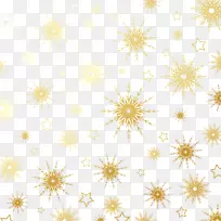 圣诞节雪花-金色雪花
