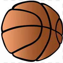 篮球免费内容运动剪辑艺术-橙色篮球剪贴画