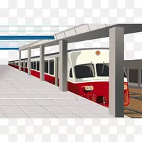 铁路运输火车站快速运输剪辑艺术列车