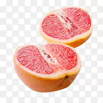 葡萄柚汁血橙柚子橘子切下一半葡萄柚