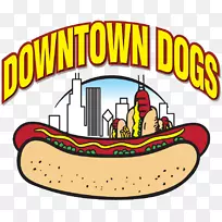 芝加哥式热狗夹艺术-芝加哥狗剪贴画