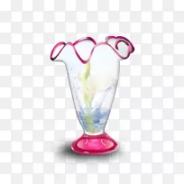 玻璃花瓶透明和半透明花瓶