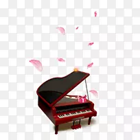 钢琴乐器.花瓣钢琴