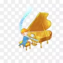 大钢琴演奏家钢琴乐谱壁纸小男孩弹钢琴