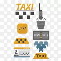 出租车图标.出租车符号