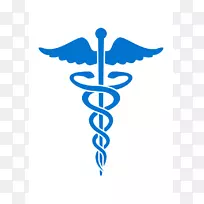 卡杜修斯医生作为医学剪贴画的象征.保健图片